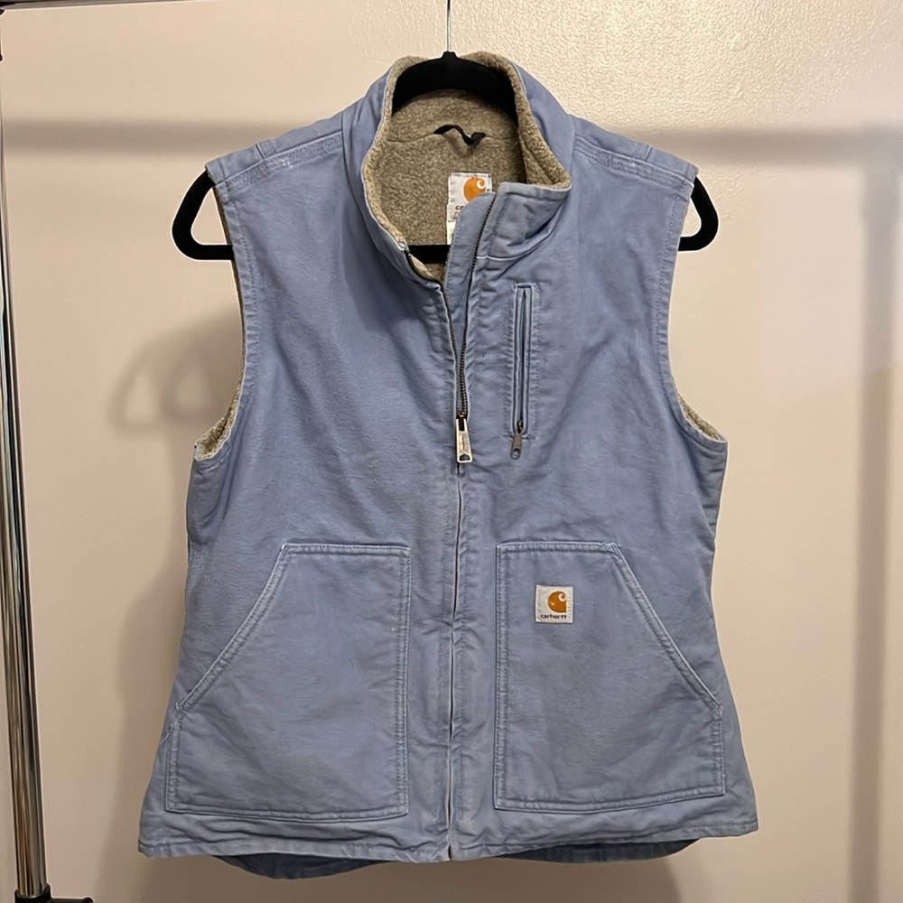 Carhartt Light Blue Sherpa-Lined Vest